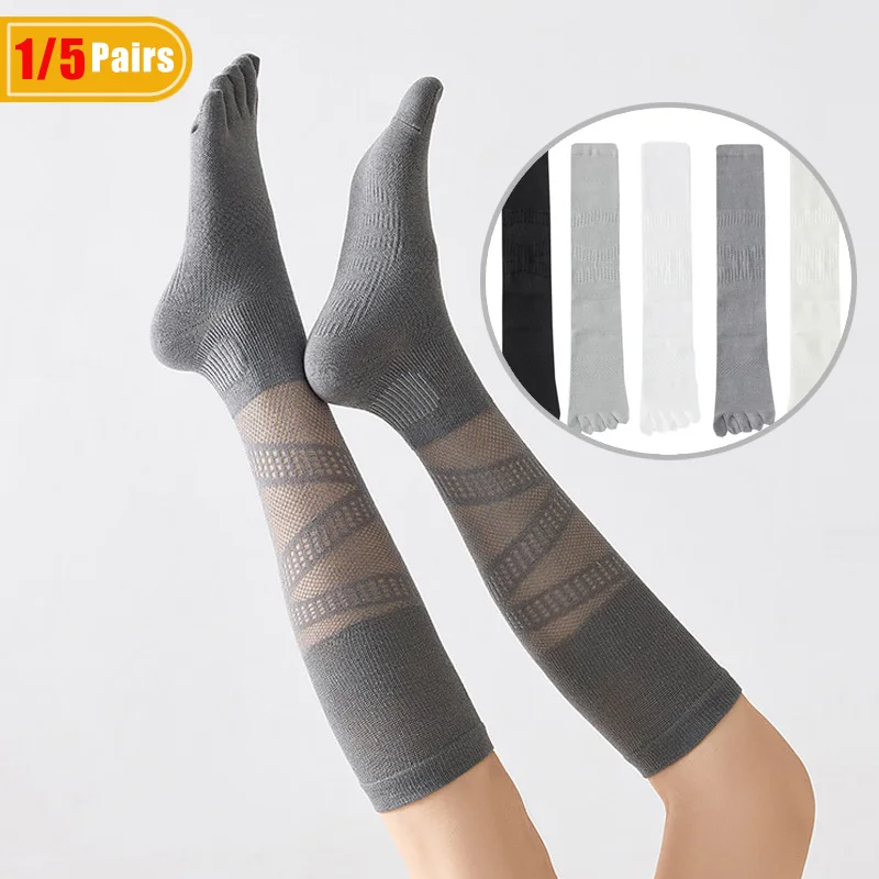 Badminton Vs Tennis - 1/5 Pairs Women's Compression Five Finger