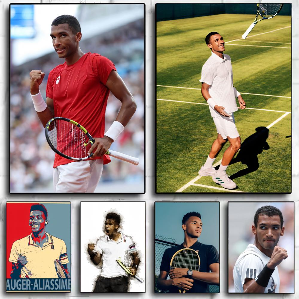 Badminton Poster - Félix Auger-Aliassime Tennis Prodigy Poster Wall
