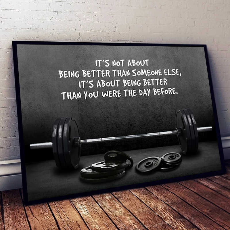 Badminton Poster - Modern Motivating Quote Sports Art Posters