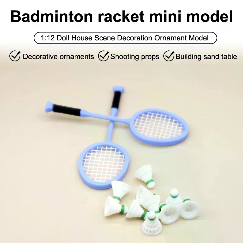 Badminton House - 1/12 Dollhouse Miniature Simulation Mini Badminton