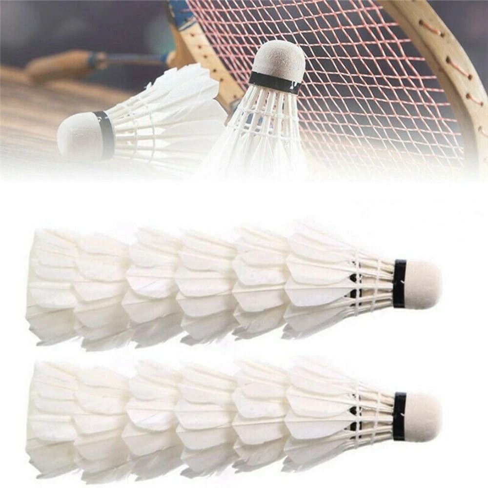 Badminton House - New White Goose Feather Badminton Shuttlecock