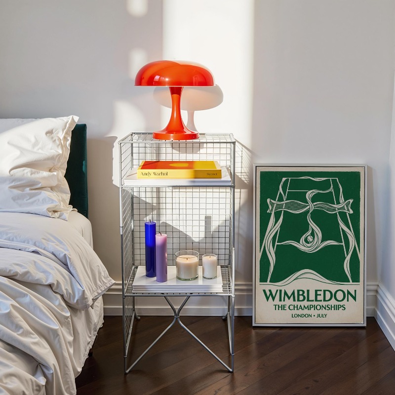 Vintage Tennis Basketball Wall - Badminton Poster recension och pris