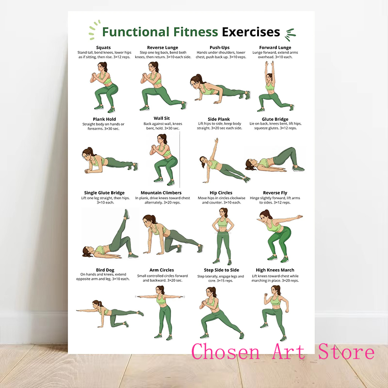 Fitness Exercise Schedule Post - Badminton Poster recension och pris