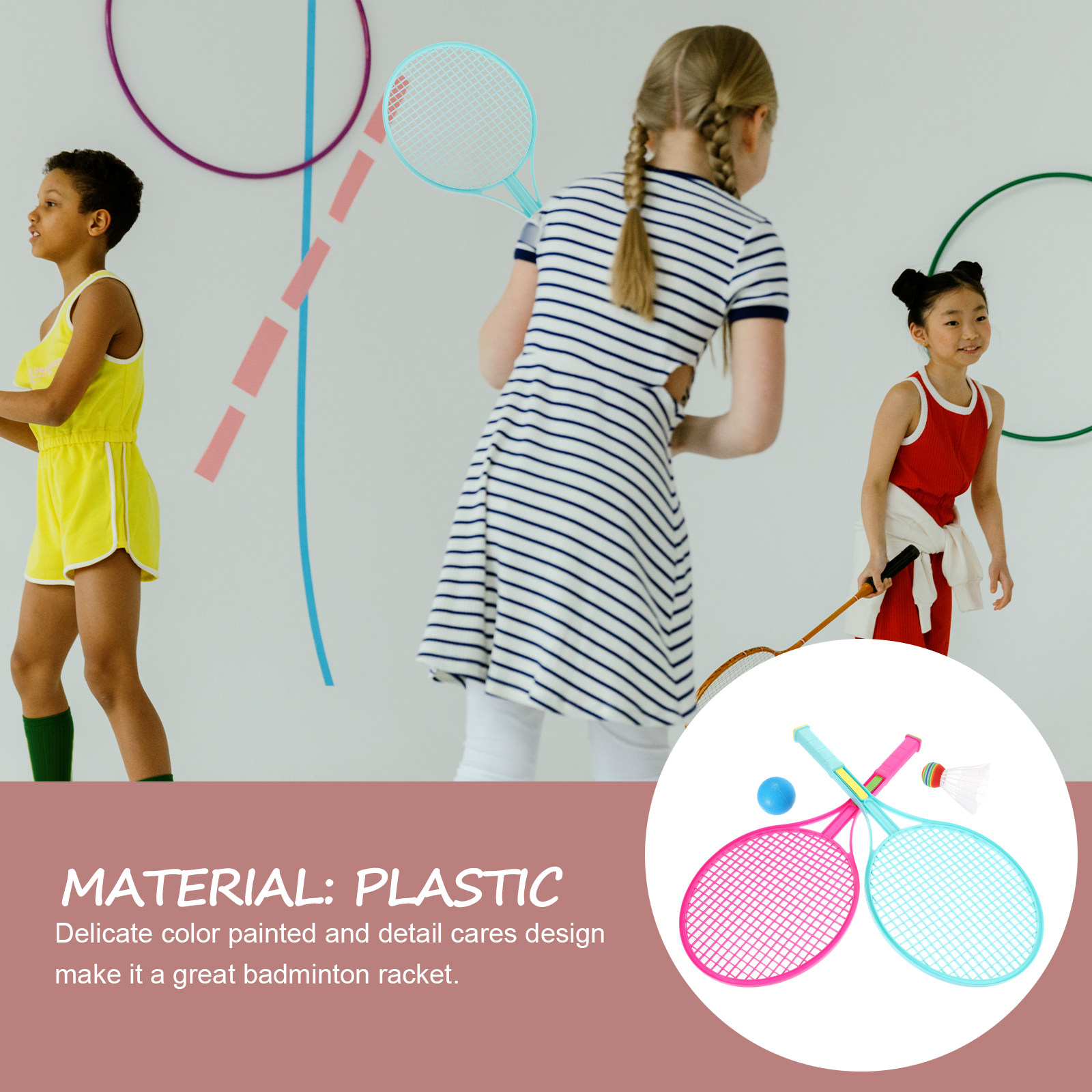 1Set Badminton Racket Set for  - Badminton Kids recension och pris