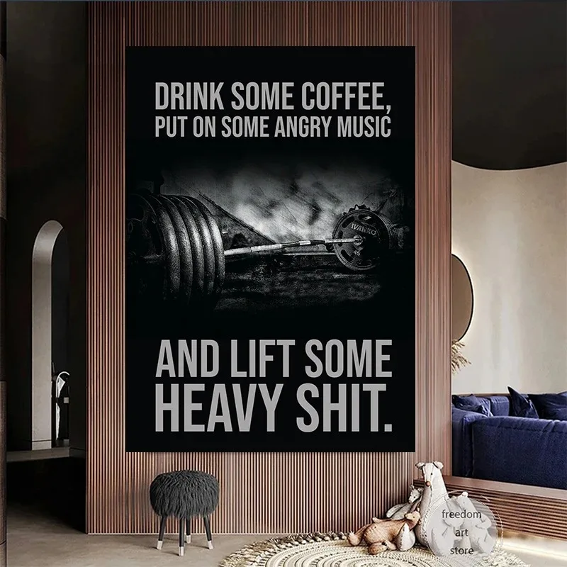 Gym Motivation Muscle Man Body - Badminton Poster recension och pris