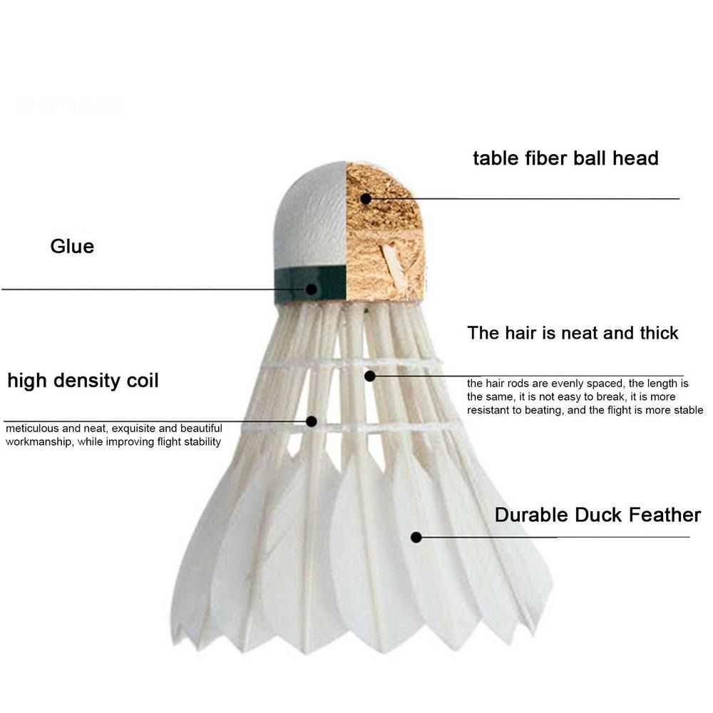 3/6/12Pcs New White Badminton  - Badminton House recension och pris