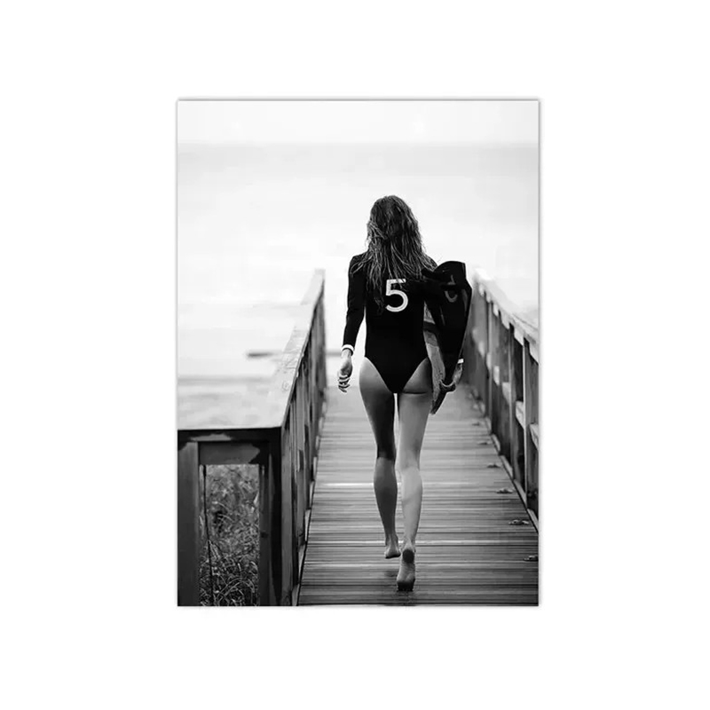 (1pc frameless)Beach Camper Va - Badminton Poster recension och pris