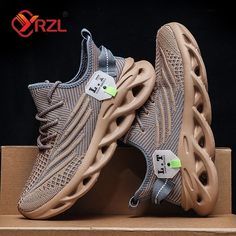 YRZL Men Sports Running Black  - Badminton Shoes recension och pris