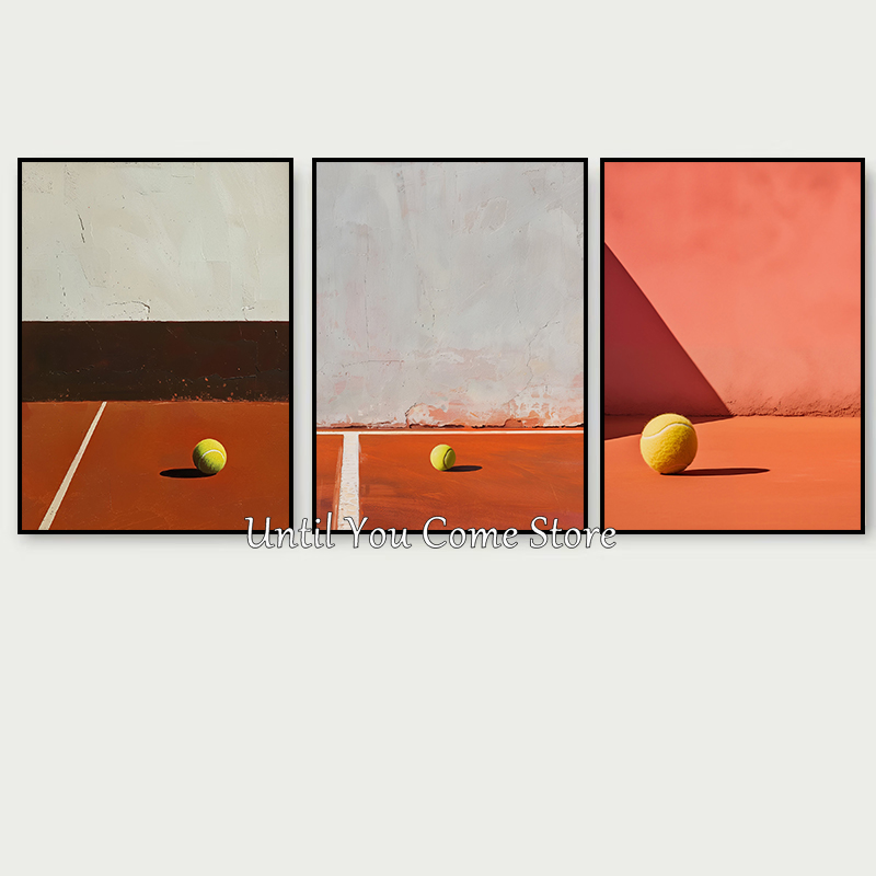 Retro Tennis and Tennis Racket - Badminton Poster recension och pris