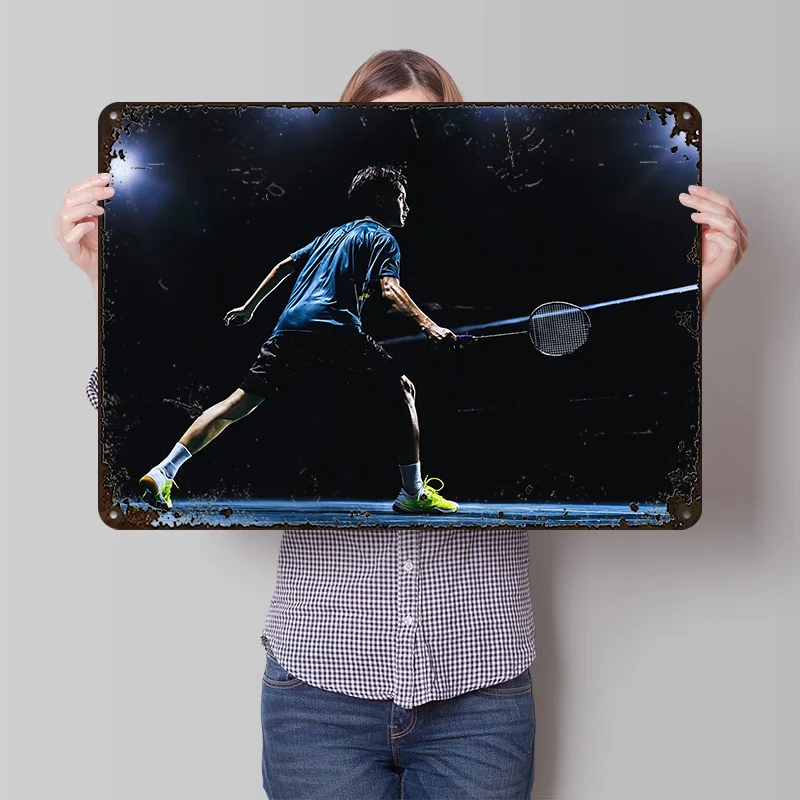 Badminton Player in Action 3D  - Badminton Poster recension och pris
