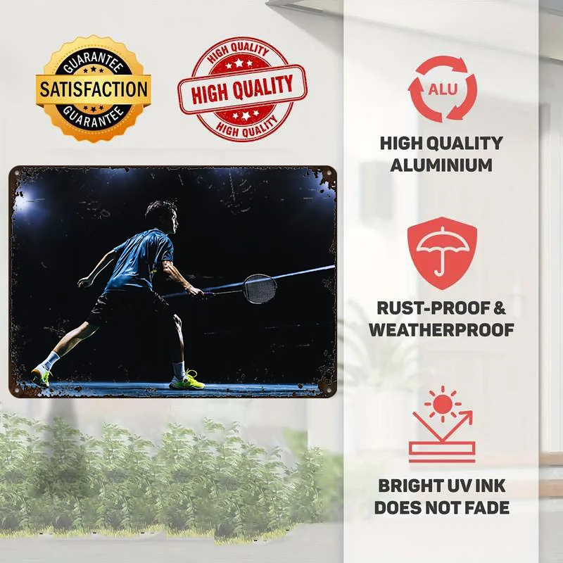 Badminton Player in Action 3D  - Badminton Poster recension och pris