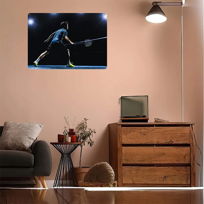 Badminton Player in Action 3D  - Badminton Poster recension och pris